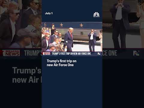 Trump's first trip on new Air Force One