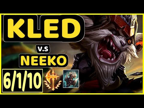 SKT T1 FAKER (KLED) vs NEEKO - 6/1/10 KDA MID CHALLENGER GAMEPLAY - KR