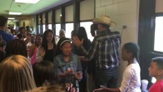 #cddolphins 5th grade celebration walk