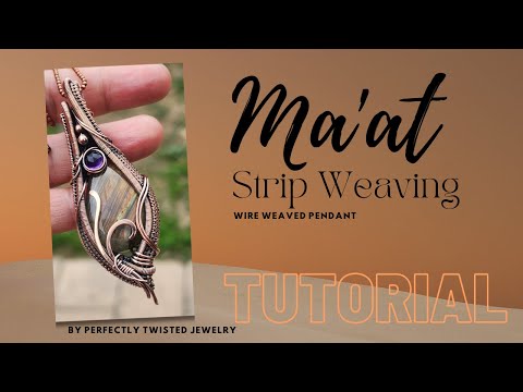 Ma'at Strip Weaves Pendant Tutorial