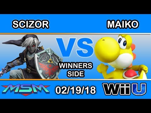 MSM 134 - 2S | Scizor (Link) Vs. DyS | Maiko (Yoshi) Winners Side - Smash 4