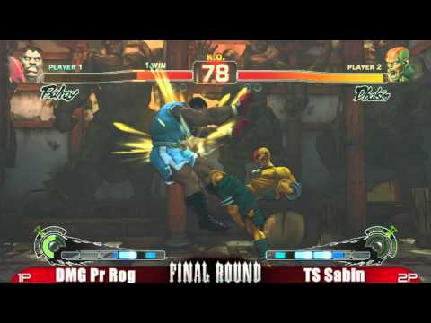 DMG PR Rog vs TS Sabin FRXIV Super Street Fighter 4 Top 16 Part 1