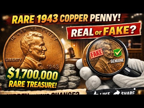 1943 Copper Penny Worth $1.7 Million? The Million Dollar Wartime Mistake!