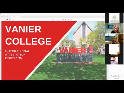 Live 1on1 interaction with Ms. Rowena Selby (International & Language School Manger) Vanier College