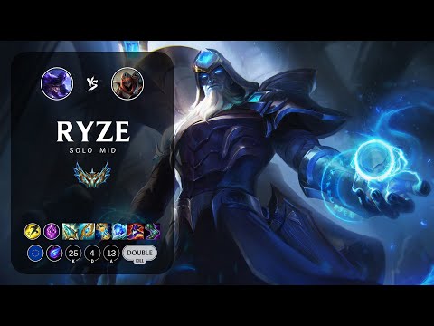 Ryze Mid vs Zed - EUW Challenger Patch 13.9