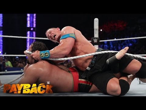 WWE Network: Lana puts an end to the "I Quit" Match between John Cena and Rusev: WWE Payback 2015