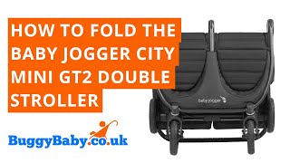 How To Fold Baby Jogger City Mini GT2 Double Stroller | BuggyBaby Reviews
