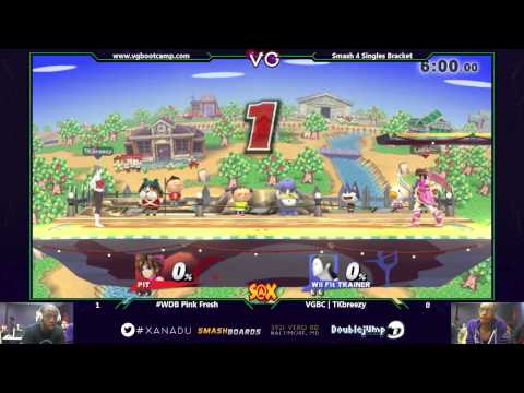 S@X - #WDB Pink Fresh (Pit) vs. VGBC | TKbreezy (Marth) SSB4 Winners Quarters - Smash 4