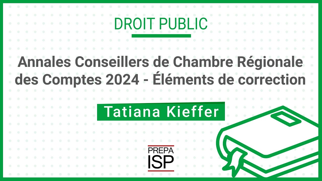 Annals of the Regional Chamber of Accounts Advisors 2024 - Public law