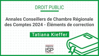 Annals of the Regional Chamber of Accounts Advisors 2024 - Public law