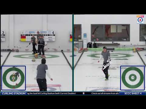 Just/Deis vs. Ackerman/Behm - Draw 1 - SaskTel Curling Stadium Swift Current DOUBLES