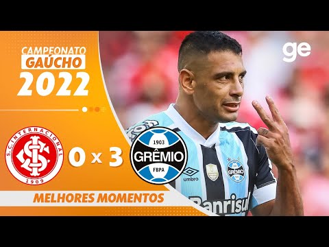 INTERNACIONAL 0 X 3 GRÊMIO | MELHORES MOMENTOS | SEMIFINAL GAÚCHO 2022 | ge.globo