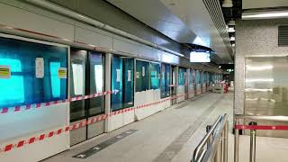 港鐵屯馬綫列車駛經何文田站進行測試(一)