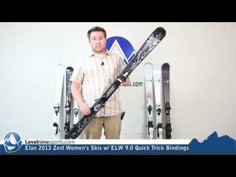 Elan 2013 Zest Women's Skis w/ ELW 9.0 Quick Trick Bindings