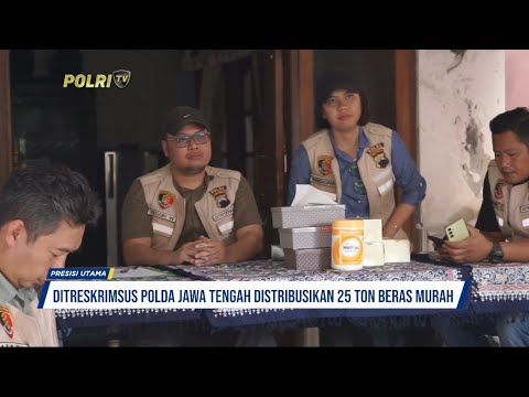 DITRESKRIMSUS POLDA JATENG DISTRIBUSIKAN BERAS MURAH