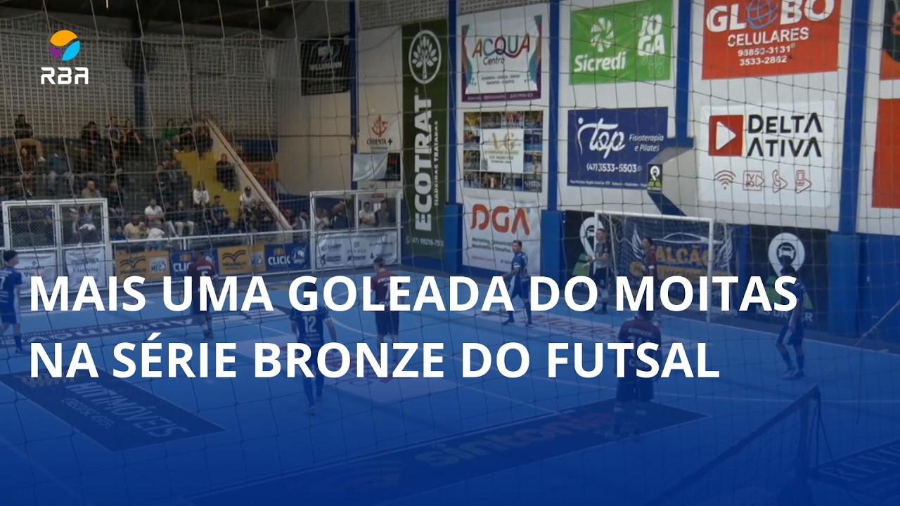 Mais uma goleada do Moitas na Série Bronze do Futsal ⚽