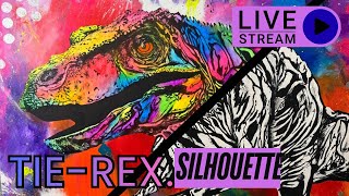 Live Painting  a dinosaurs abstract - John Byerly