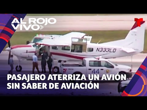 Pasajero inexperto lograr aterrizar de emergencia un avión en Florida