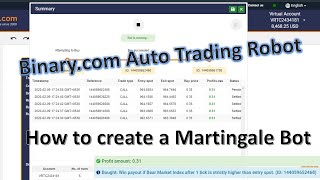 How to create a Martingale Auto Trading ROBOT | Binary.com