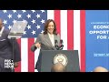 WATCH LIVE: Harris delivers campaign remarks in Detroit during nationwide economic opportunity tour - Video