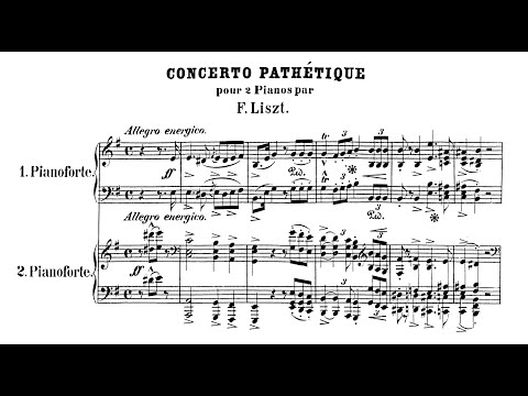 Liszt - Concerto pathétique (Nelson Freire + Martha Argerich, 2 pianos)