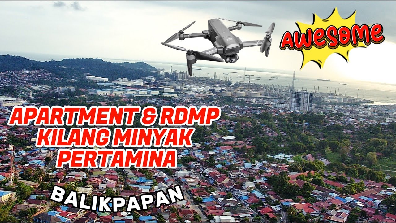APARTMENT & REFINERY DEVELOPMENT MASTER PLAN (RDMP) PERTAMINA BALIKPAPAN OIL REFINERY | DRONE AERIAL