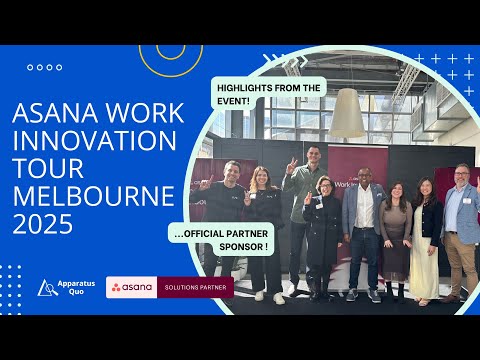 Work Innovation Tour Melbourne 2025 | Asana x Apparatus Quo