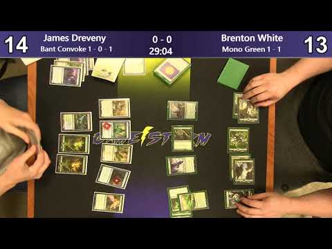 James Dreveny (Bant Convoke) vs Brenton White (Mono Green) - Sunday Night Modern 4/7/19