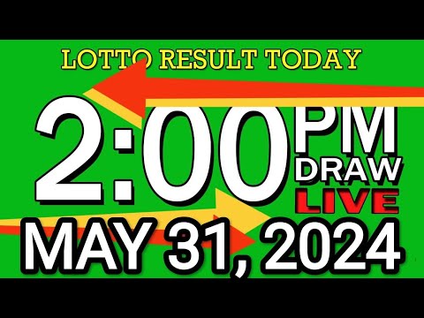 LIVE 2PM LOTTO RESULT TODAY MAY 31, 2024 #2D3DLotto #2pmlottoresultmay31,2024 #swer3result