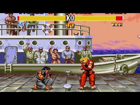 Ryu Strategy - Defeating Ken on Hardest Difficulty (Street Fighter 2)