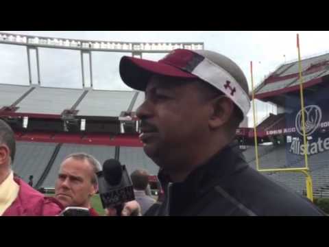 Lorenzo Ward after scrimmage