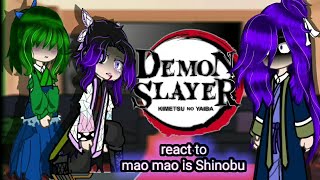 😺The Apothecary Diaries REACT To Maomao as Shinobu Kocho || Demon Slayer || [1/1]🦋🌷