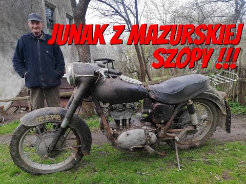 Junak M10 found in a collapsed shed in Masuria - Driving and presentation