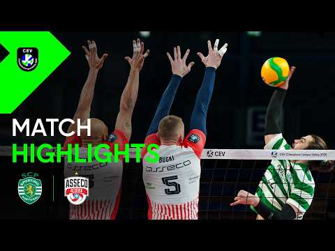 Highlights | Sporting CP LISBOA vs. Asseco Resovia Rzeszów | CEV Champions League Volley 2026