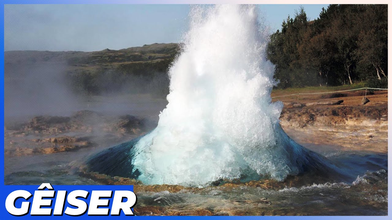 Geógrafos foram a um vulcão explicar o que são Gêiseres!