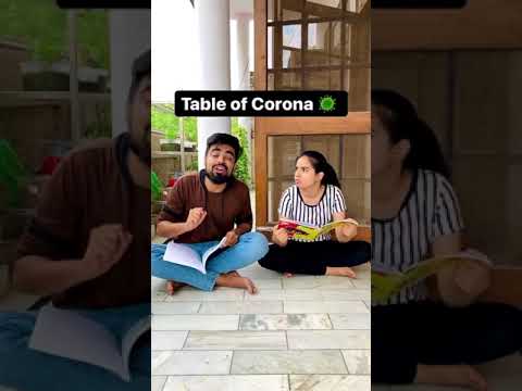 Learn Table of Corona 😂 || Top Viral Instagram Reels || Priyal Kukreja #shorts #ytshorts