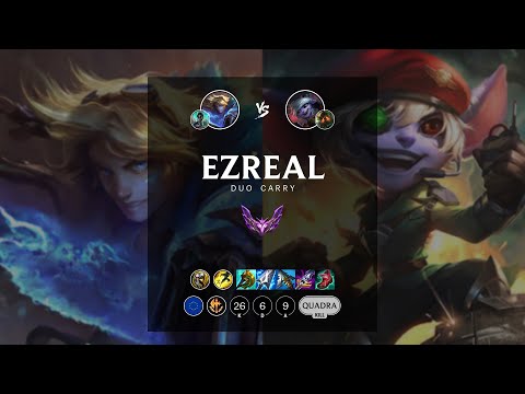 Ezreal ADC vs Tristana - EUW Master Patch 12.9