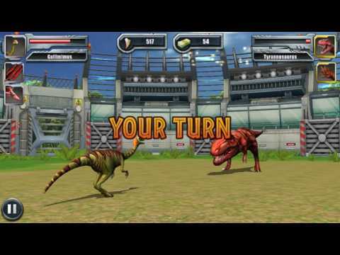 Revenge of gallimimus to T-Rex Jurassic park builder battle of arena