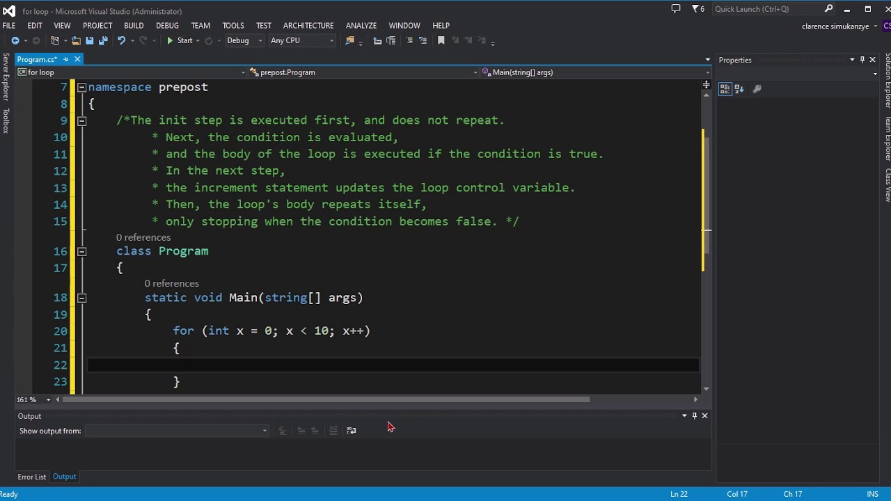 For Loop (Hacking NASA)