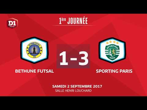 Béthune Futsal - Sporting Paris 02-09-17
