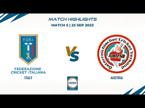 Match 5 - ITA vs AUT | Highlights | ECI Italy, Rome | 23 Sep 2023 | ECI23.137