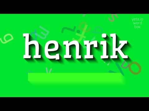 How to say "henrik"! (High Quality Voices)