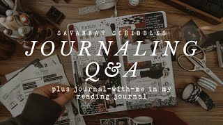 Journal With Me and Journaling Q&A I Reading Journal Spreads 📖☕