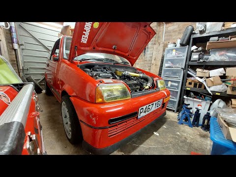Fixing the Cinquecento Turbo after it's mapping session.. *I announce my first ever Wornout Event*