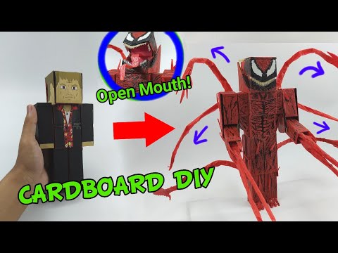 Cletus Kasady Becomes Carnage! with 6 Automatic tentacles| Cardboard diy| Venom Let there be Carnage