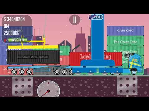 Trucker Joe container transportation to construction site