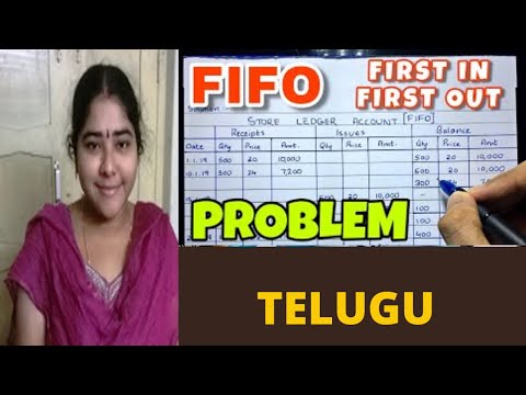 FIFO Method (First In First Out) Store Ledger Account- Problem