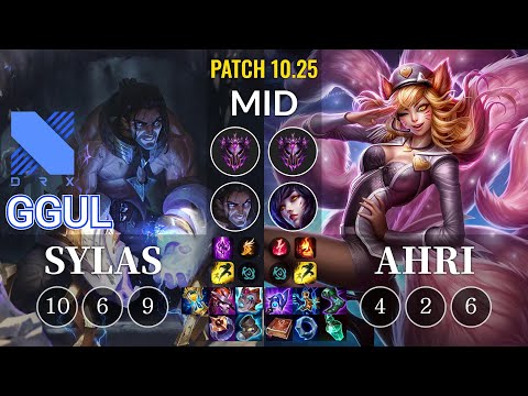 DRX.A Ggul Sylas vs Ahri Mid - KR Patch 10.25