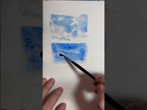 3 ways to paint clouds in watercolour