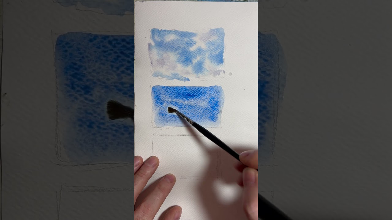 3 ways to paint clouds in watercolour
